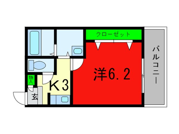 ヴィラナカヤマの物件間取画像